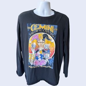 Gildan L Krewe Gemini Mardi Gras Shirt Black Regular Fit